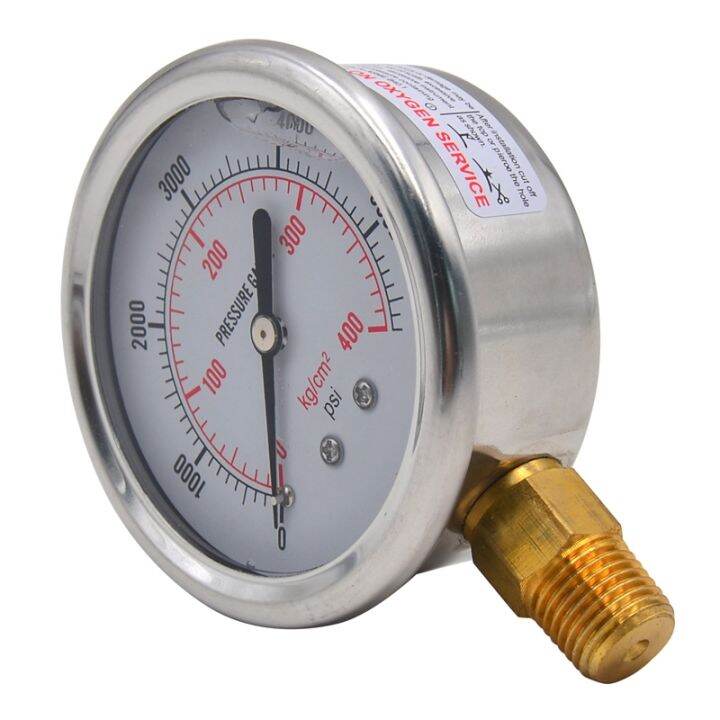 1/4 NPT Automotive Oil Pressure Gauge Instrument Hydraulic Meter 05700