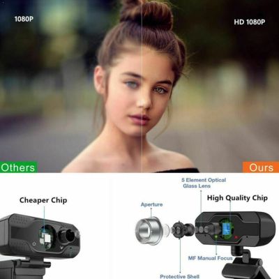 ▥▨ 1080p Webcam 4K Web Camera with Microphone PC Camera HD Cam Web USB For Computer Full 60fps For PC Web Webcam Camera 1080p