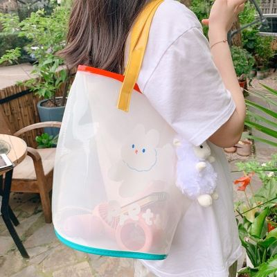 [ส่งจากไทย] พร้อมส่ง!!! กระเป๋า PVC ใส พิมพ์ลาย กระเป๋าสะพาย กระเป๋าชายหาด