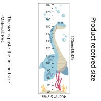 แผนภูมิการเติบโตการ์ตูนไดโนเสาร์สำหรับเด็กแผนภูมิติดผนังวัดความสูงสติ๊กเกอร์ติดผนังไม้บรรทัดเด็กสถานรับเลี้ยงเด็กศิลปะเด็กชาย
