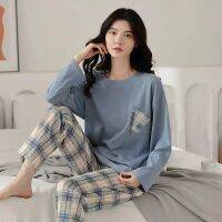 {Pajama queen} ชุดนอนใหม่ผู้หญิงแขนยาวฤดูใบไม้ผลิและฤดูใบไม้ร่วงบาง39; S ขนาดใหญ่สำหรับฤดูหนาวชุดใส่ในบ้านลำลอง