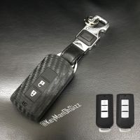 เคฟล่าซิลิโคนหุ้มรีโมทรถ Mitsubishi Pajero LED Key Chain สามารถถอดกุญแจรีโมทได้ (Kevlar Silicone Protective Case Car Remote Control Drop-Proof) Model Mitsubishi Pajero (Sport), Xpander, Mirage, Attrage, Triton  Smart Key แบบ 2 และ 3 ปุ่ม