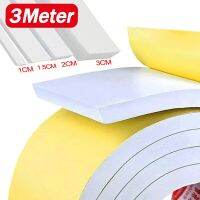 1Roll 300cm Double Sided Foam Tapes Anti-collision Door Window Sealing Tape Waterproof Bathroom Shower Sink Bath Sealing Strips Adhesives Tape