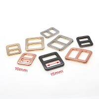 10pcs/pack 3/8 quot; 5/8 quot;Metal Mix Colors Curve Tri Glide Slider Adjustable Buckle