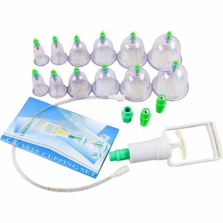 Chinese Cupping Set 12 Vacuum Suction U Shape Cups Chinese Vacuum Cupping Set Massage Kit Lazada