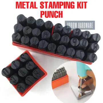 3-12.5mm Steel Number Letter Metal Punch Stamps Alphabet Set Leather Wood  Tool