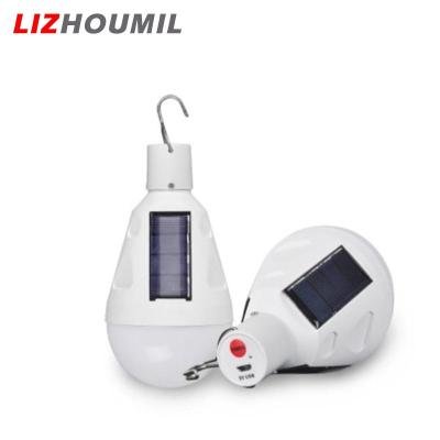 LIZHOUMIL ไฟ Led หลอดไฟพลังงานแสงอาทิตย์ฉุกเฉิน5V 12W 6500K 950ลูเมนแบบชาร์จไฟได้การตั้งแคมป์กลางแจ้งพกพาได้