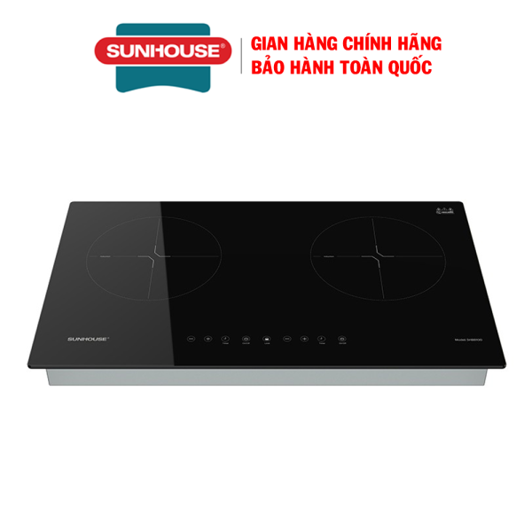 Bếp điện từ đôi Sunhouse SHB8100 – Công suất 3600W, Mặt kính Ceramic cao cấp