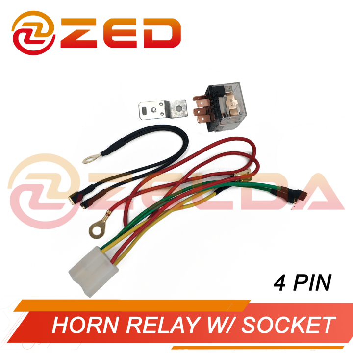Horn Relay with Socket/ Horn Relay Set 4PIN ZED Motorcycle Lazada PH