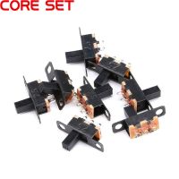 10/20pcs 50V 0.5 A SS12F15 Mini Size Black SPDT Slide Switch for DIY Power Electronic Projects G6 1P2T Toggle Switch Handle 6mm Electrical Circuitry