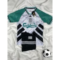 ชุดบอลย้อนยุค Liverpool (White wt. Green, 1993-1994) เสื้อบอลและกางเกงบอลผู้ชาย ปี 1993-1994 บริการเก็บเงินปลายทาง