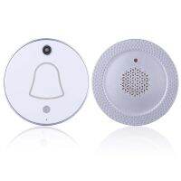 Wireless Smart Doorbell at 200-Feet Range Chime with Camera Photo Capture Function Automatically Takes Picture When Pressing Bell-push White