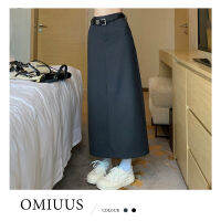 [OMIUUS] กระโปรงยาว ทรงสลิมเก๋ๆ สไตล์ฝรั่งเศสสุดๆ