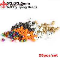 ENDDIIYU 25Pcs/lot ร้อน ตกปลา ออกแบบมาอย่างดี คุณภาพสูง โลหะผสมทังสเตน Fly Tying วัสดุ ลูกปัดทังสเตน Slotted Bead