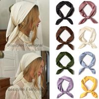 【CC】☋▪๑  New Silk Scarf Colors Hair Hairbands Fashion Bandana Neck Handkerchief