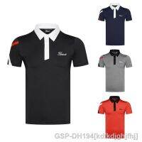 Titleist เสื้อโปโลกีฬากอล์ฟผู้ชายชุดเครื่องแบบลูกอบแห้งเร็วฤดูร้อนแขนสั้น Callaway1 TaylorMade1สก๊อตตี Cameron1 PXG1 J.lindeberg♨อินชั่น