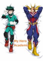 Dakimakura อะนิเมะปลอกหมอน My Hero Academia พิมพ์สองด้านขนาดชีวิตปลอกหมอนของขวัญสามารถปรับแต่งได้