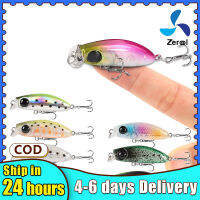 【2022 Dec New】2.5G/35มม.เหยื่อล่อปลาช้าจม Mini Micro Minnow 3d ตาเหยื่อปลอมเทียม2ที่มีประสิทธิภาพตะขอแหลม