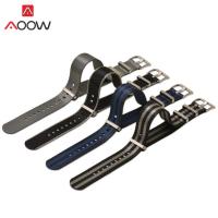 ❣▣♞ 18mm 20mm 22mm 24 Zulu Nylon Strap Striped ZULU Band Stainless Steel Buckle Canvas Men Replacement Watchband Watch Accessories