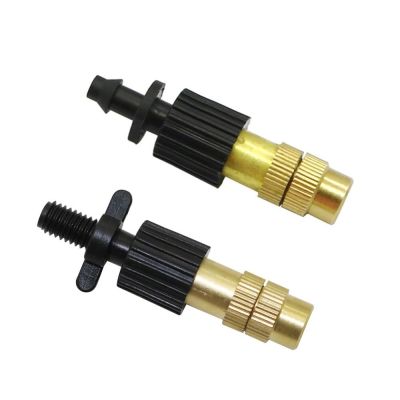 ；【‘； 30 Pcs  Garden Irrigation Agricultural Atomizing Sprinklers Atomizing Sprayers Copper Misting Fog Cooling Nozzles 4/7Mm Hose