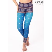 กางเกงโยคะ ปริ้นลาย แบรนด์ Fitz - Legging