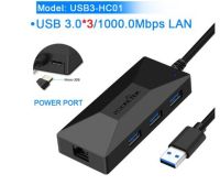 【♕】 The Auto Zone Rocketek USB HUB Gigabit Ethernet Adapter Hub 3.0 Rj45 Lan สำหรับ Mi Box 3 /S Android TV Set-Top การ์ดเครือข่าย