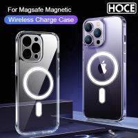 HOCE หรูหรากันกระแทกแม่เหล็กสำหรับ Magsafe กรณีชาร์จไร้สายสำหรับ iPhone 14 13 12 11 Pro Max 14บวกซิลิโคน Shookproof ล้างปกหลัง