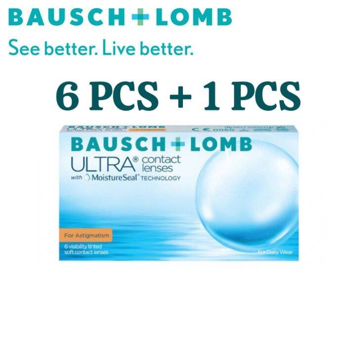 Bausch&Lomb Ultra Toric Astigmatism (6pcs+1 Pc) Monthly Disposable ...