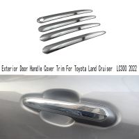 4Pcs Exterior Door Handle Cover Car Door Handle Cover Auto Door Handle Cover Trim for Toyota Land Cruiser LC300 2022