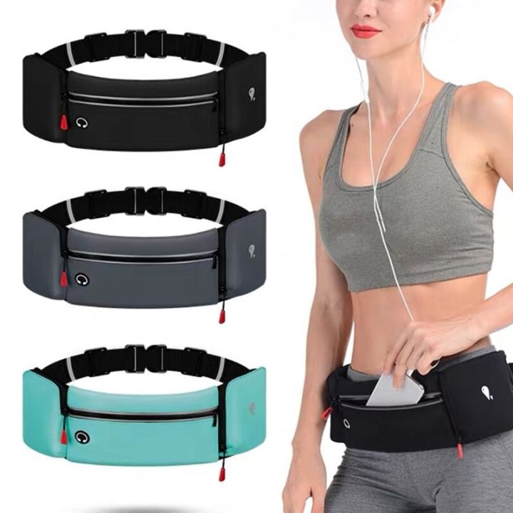 waterproof-running-belt-fanny-pack-waist-bag-phone-pouch-water-bottle-holder-outdoor-camping-hiking-sport-fitness-zip-pocket-running-belt