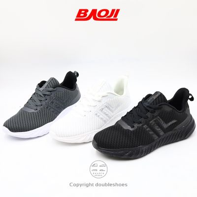 BAOJI [รุ่น BJM509] ของแท้ 100% รองเท้าวิ่ง รองเท้าผ้าใบชาย (ดำ/ เทา/ ขาว) ไซส์ 41-45
