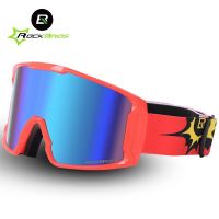 ROCKBROS Anti-Fog Ski Double Layers Skiing Glasses UV400 Snowboard Goggles PC Lens ski accessories