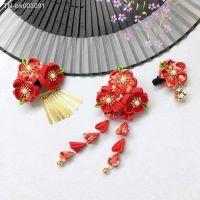 ✒ Japanese style kimonohandmade hairpin Japanese antique hairclip hair accessories headwear fringed fan hair accessories trim clip