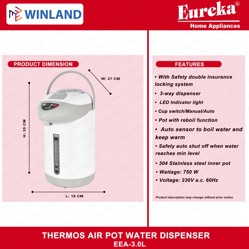 EEA-3.0L (Electric Airpot) - Eureka Home Appliances