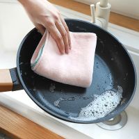 30*30CM Reusable Absorbent Washing Dishes Cloths Microfibre Cleaning Cloths Soft Comforable Home Restaurant Kitchen Rags Dish Cloth  Towels