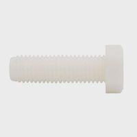 20pcs M5 M6 nylon hex head screw bolts plastic outer hexagon screws bolt PA66 white 6-80mm length Nails Screws Fasteners