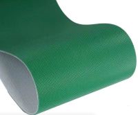 ✓ 970x340x2mm PVC Green Diamond Pattern Grid Square Conveyor Industrial Belt