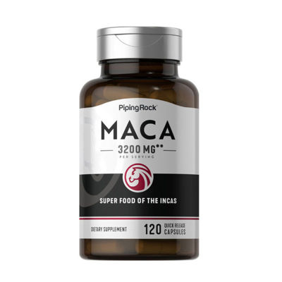 PipingRock Maca 3200 mg, 120 Quick Release Capsules