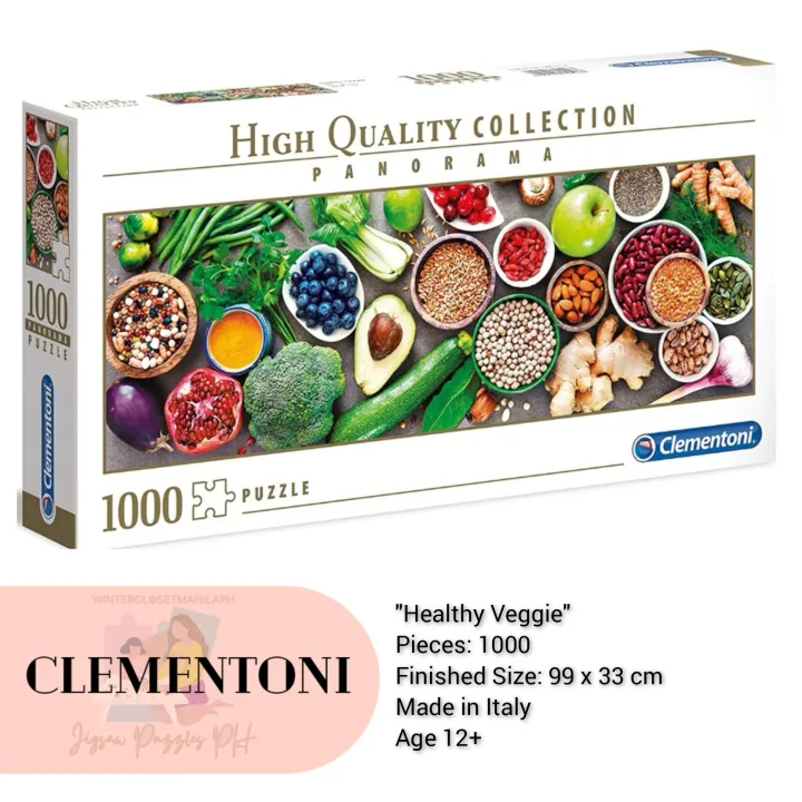 Clementoni 1000 piece Jigsaw Puzzle Healthy Veggie Panorama Lazada PH