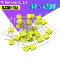 ตัวเก็บประจุแก้ไข500ชิ้น1nF ~ 470nF 5มม. 10nf 100nf 47nf 22nf 1nf 0.47Uf 0.1Uf โพลีโพรพิลีนปลอดภัยตัวเก็บประจุฟิล์มพลาสติกวงจรรวม