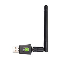 Receiver Antena WIFI แบบ Dual-Band 495HS ไดรเวอร์ไร้สาย USB WiFi ไร้สายฟรีดองเกิลแบบพกพาพร้อมเสาอากาศอะแดปเตอร์คอมพิวเตอร์แล็ปท็อป