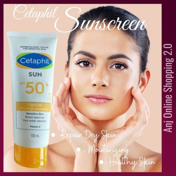 Cetaphil Sunscreen SPF 50+ Sun protection for oily skin 4 hours water