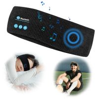 【Awakening,Young Man】Wireless Bluetooth Music Headphone Headset Knitted Warm Headband Sweatband Headwear Strap With Mic For Gym Exercise Running