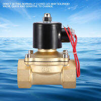 DN32 ปกติปิด 2 ตำแหน่ง 2 ทางแม่เหล็กไฟฟ้าโซลินอยด์วาล์ว AC 220V 1-1/4"