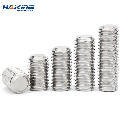 ✿ 2/50pcs hex socket set screw cup point stainless steel m2 m3 m4 m5 m6 m8 m10 headless hexagon socket grub screw DIN916