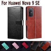 JLN-A00 Nova9 SE Case For Huawei Nova 9 SE Cover Flip Magnetic Card Wallet Leather Protective Etui Book For Huawei Nova 9SE Case