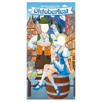 Oktoberfest อุปกรณ์ประกอบฉากแผ่นป้ายตกแต่งของตกแต่งเกมตลกของเทศกาลเบียร์บาวาเรียน