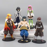 Anime Demon Slayer Figure Kamado Tanjirou Nezuko Action Figures PVC Model Toys Zenitsu Figurine Inosuke Kimetsu No Yaiba Figura