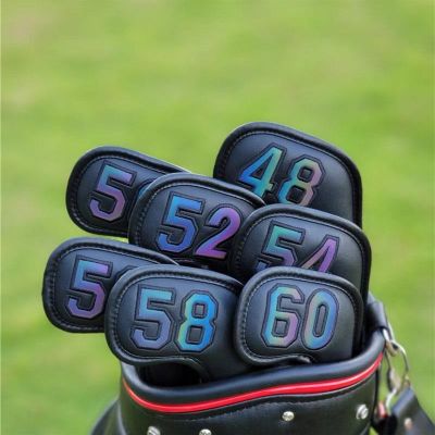 ∏♚✹ New magnetic buckle golf irons cover waterproof PU leather Golf Cover 48 50 52 54 56 58 60 wedges outdoor sports accessories