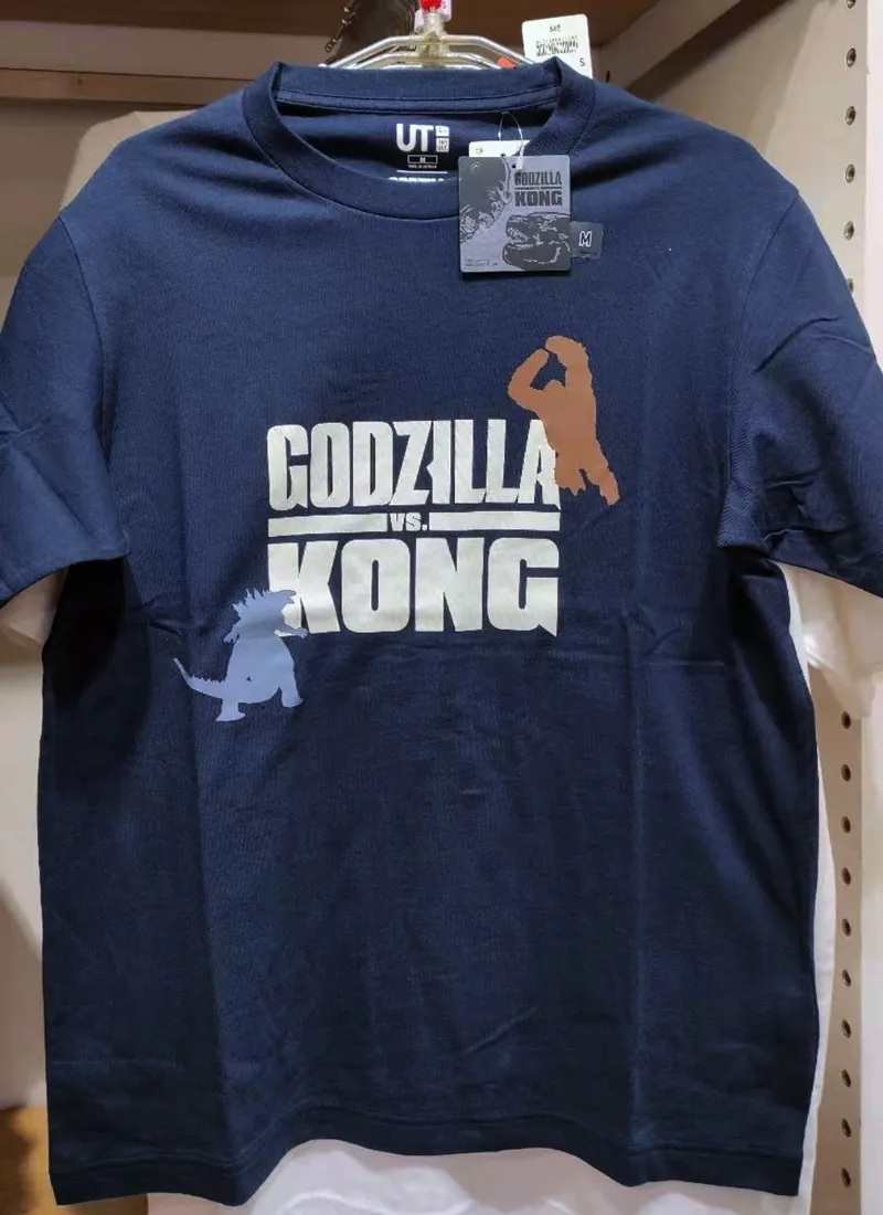 Uniqlo UNIQLO joint Godzilla vs King Kong KINGKONG vs GODZILLA printed  shortsleeved Tshirt  Lazada Singapore